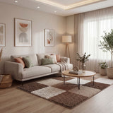 Myshaggy Geometric Brown Rug