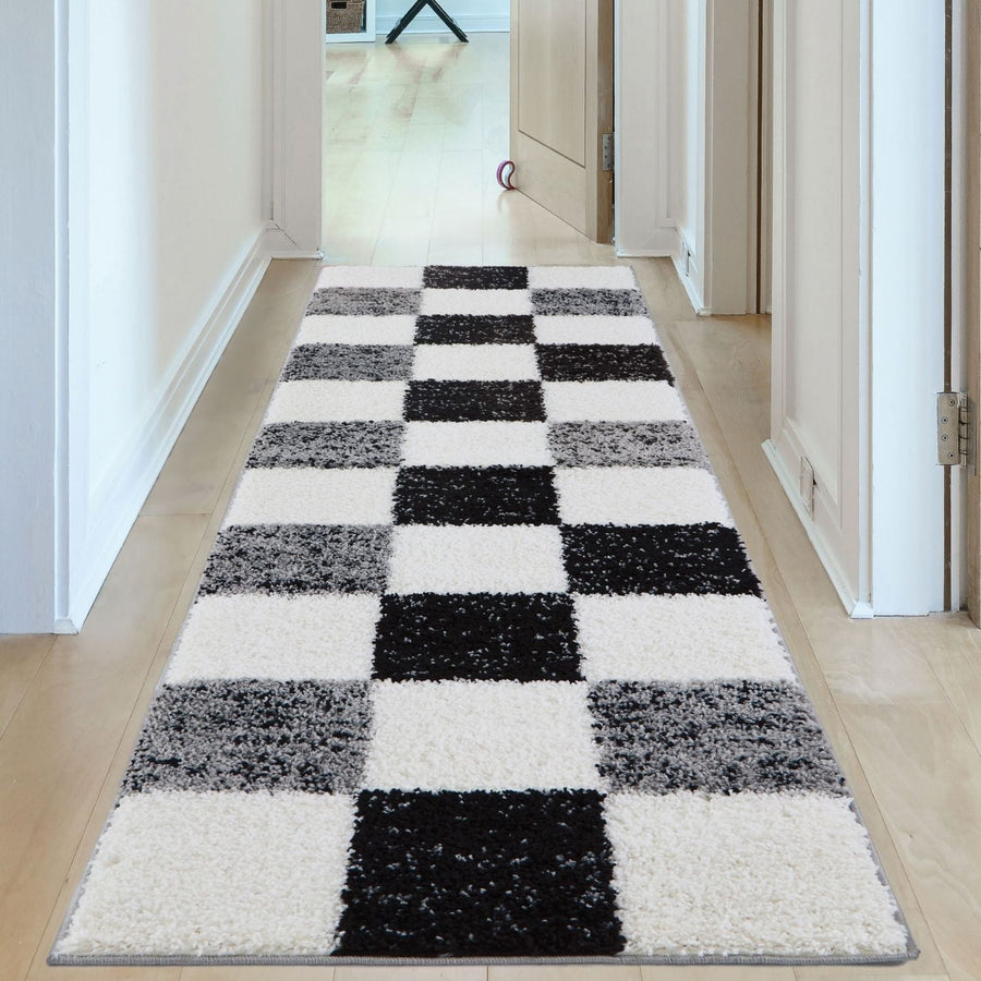 Myshaggy Geometric Grey Rug