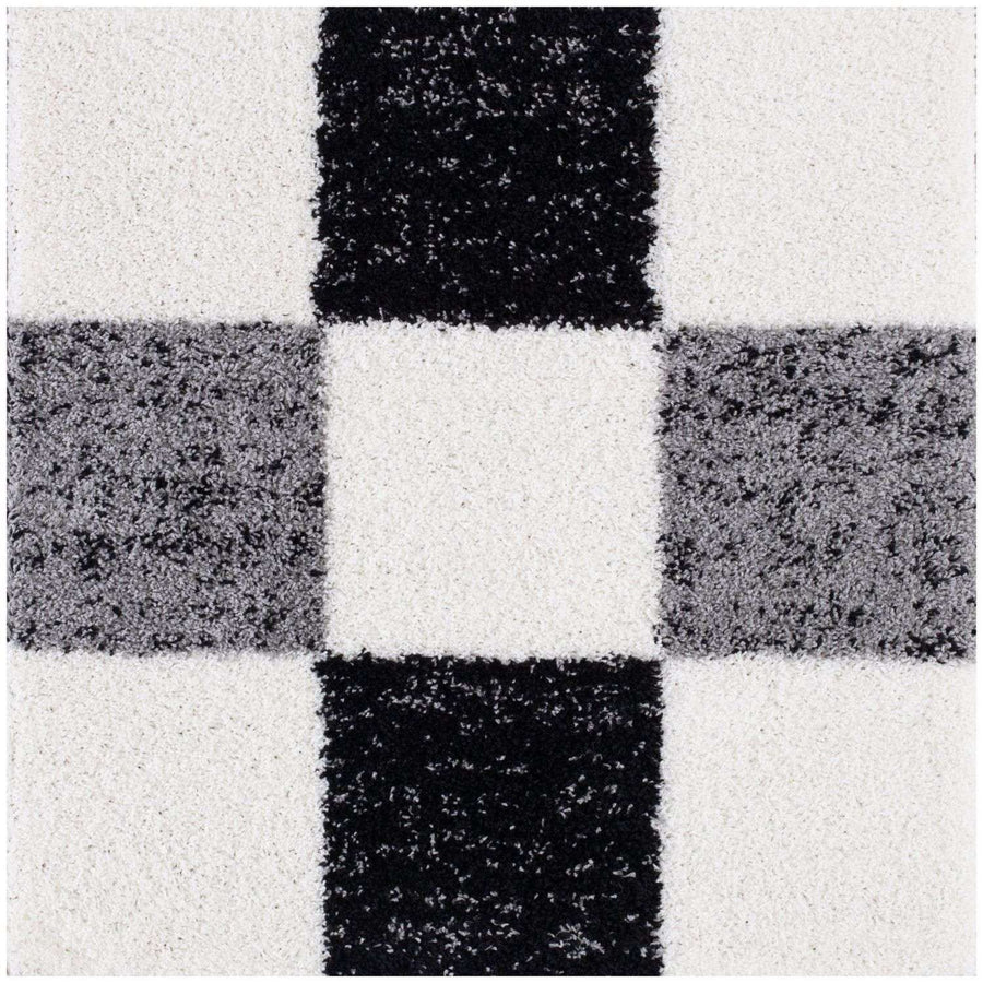 Myshaggy Geometric Grey Rug
