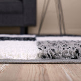 Myshaggy Geometric Grey Rug