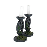 Nemesis Now Aged Pentagram Candlesticks Pair