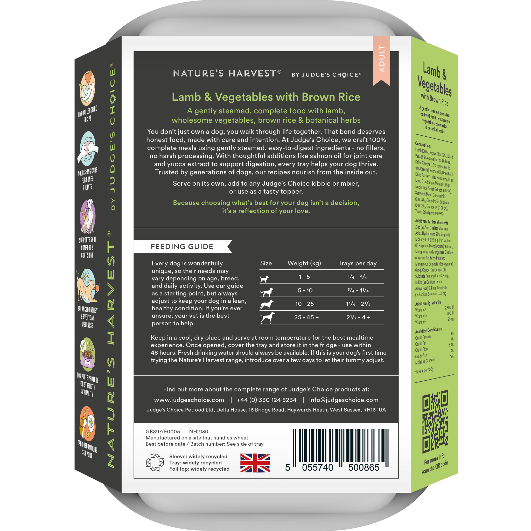 Lamb & Vegetables with Brown Rice - Adult
