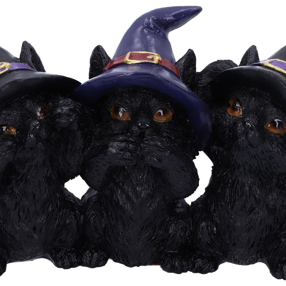 Nemesis Now Three Wise Black Cats