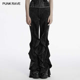 Punk Rave Breen Doomsday Wasteland Bell Flared Trousers