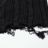 Punk Rave Anastasia Gothalyptic Knitted Fishtail Skirt with Lace Up Features