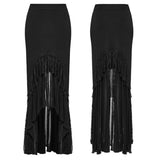 Punk Rave Blossom Knitted Asymmetrical Skirt