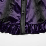 Punk Rave Fawn Gradient Printed Shirt in Violet