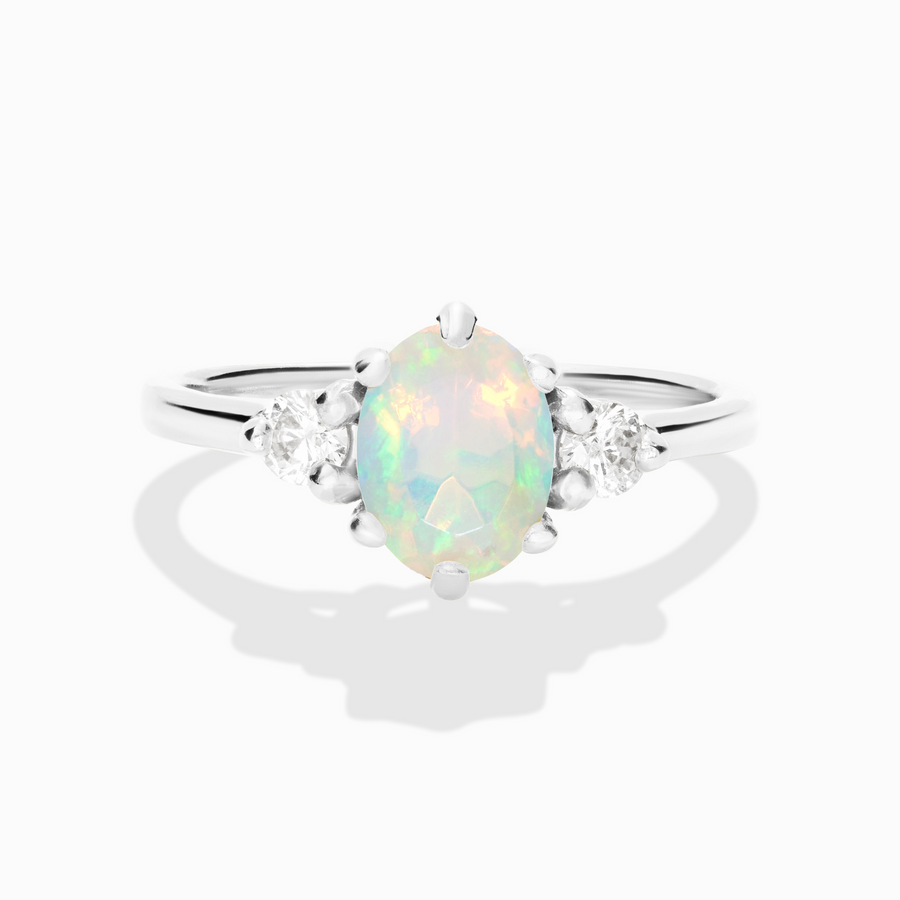 Opal Ring in Sterling Silver