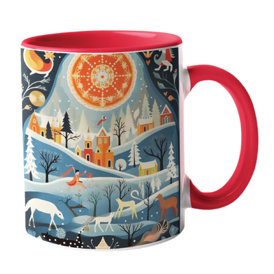 Nordic Christmas Scene Mug