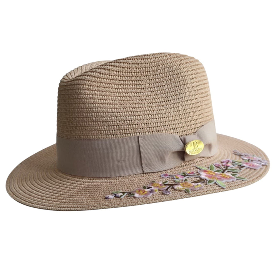 Bullantic Summer Limited Edition Flower Paper Straw Fedora Hat