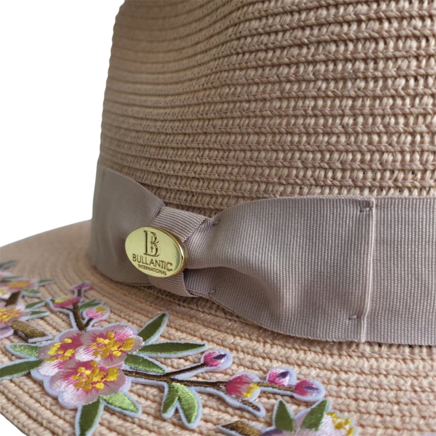 Bullantic Summer Limited Edition Flower Paper Straw Fedora Hat