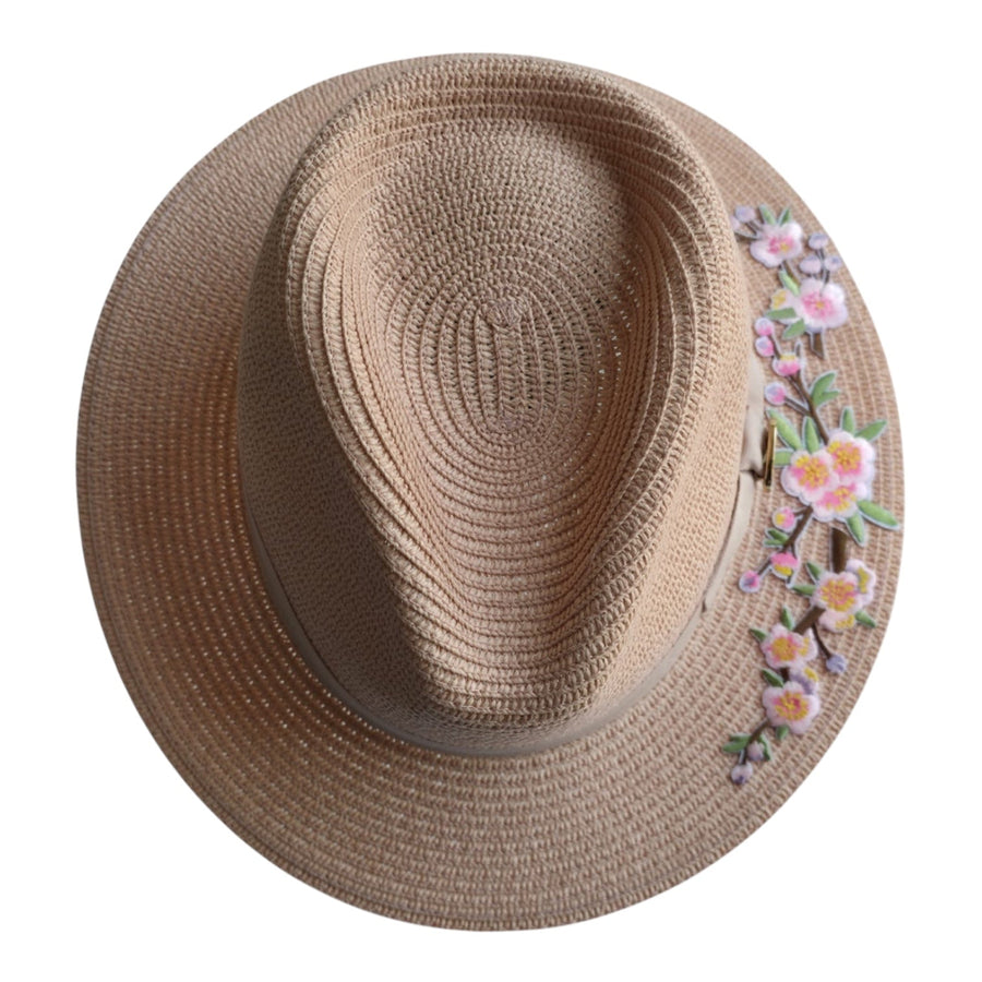 Bullantic Summer Limited Edition Flower Paper Straw Fedora Hat