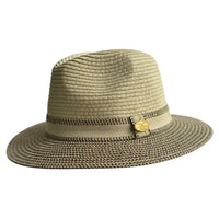 Special Edition Two-Tone Paper Straw Summer Fedora Hat