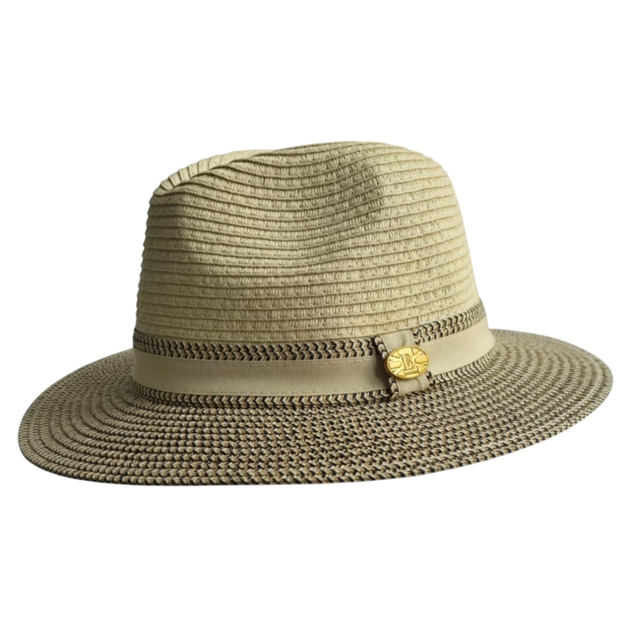 Special Edition Two-Tone Paper Straw Summer Fedora Hat