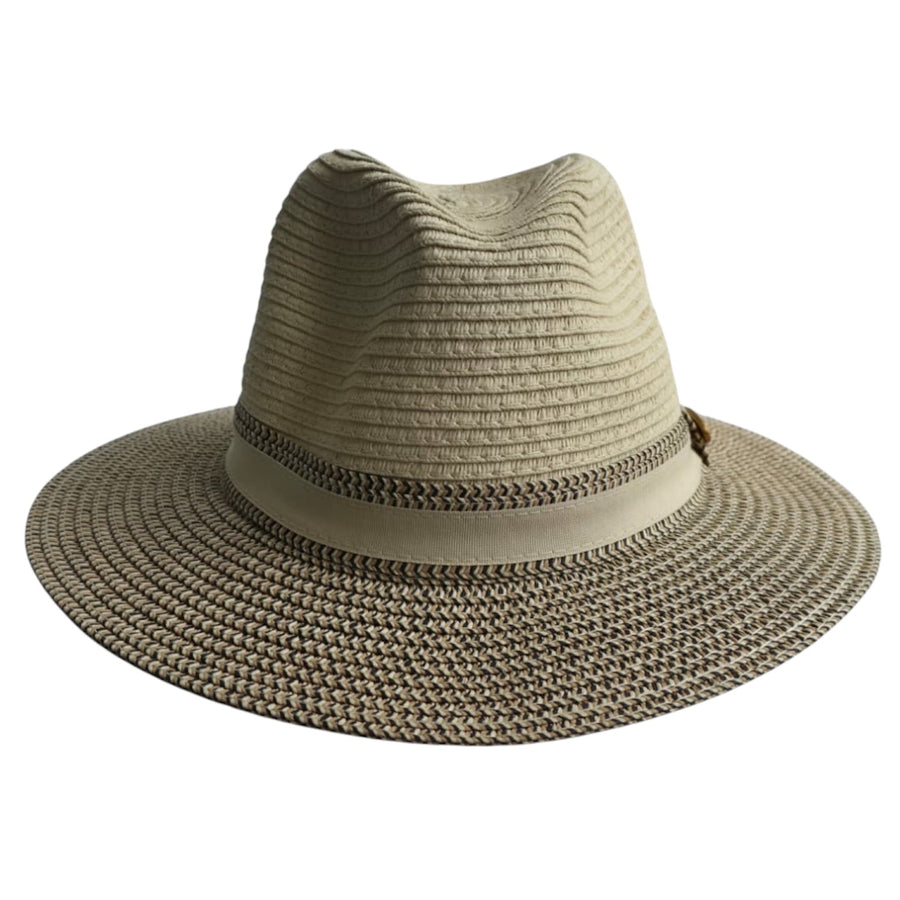 Special Edition Two-Tone Paper Straw Summer Fedora Hat