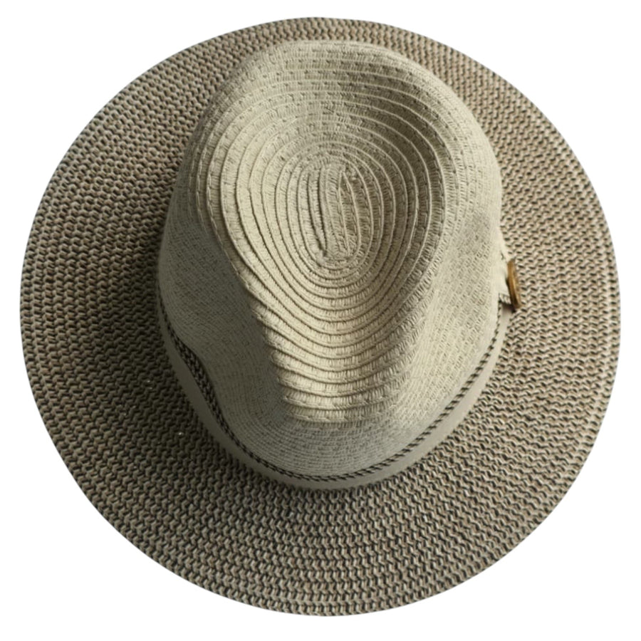 Special Edition Two-Tone Paper Straw Summer Fedora Hat