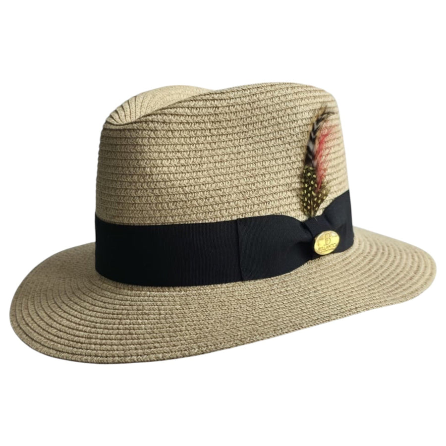 Summer Paper Straw Fedora Hat