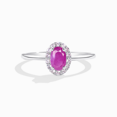 Ruby Ring in Sterling Silver