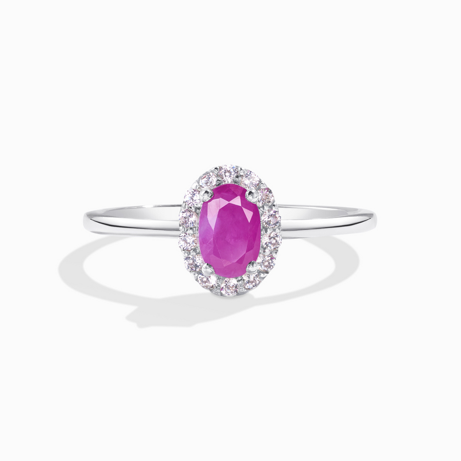 Ruby Ring in Sterling Silver