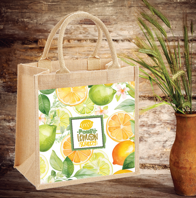 Easy Peasy Lemon Squeezy Jute Bag