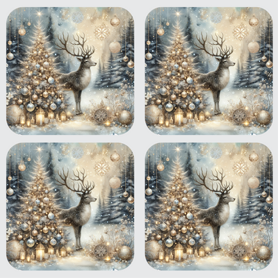 Nordic Reindeer Set of 4 Table Mats