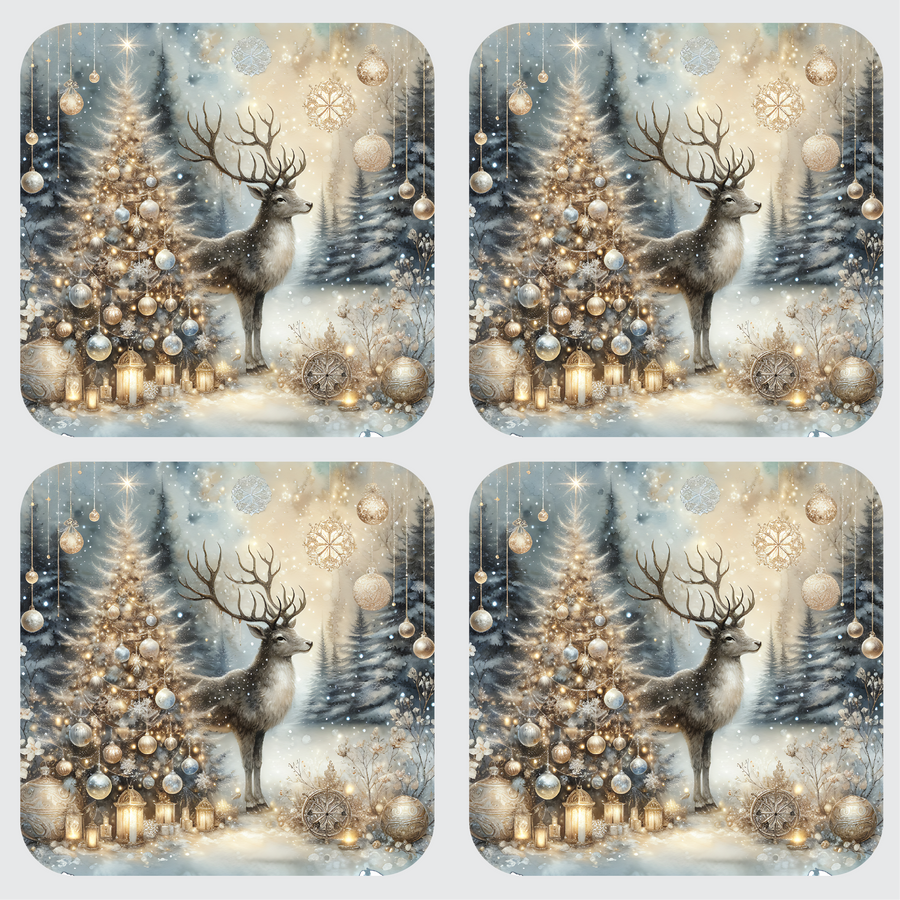 Nordic Reindeer Set of 4 Table Mats