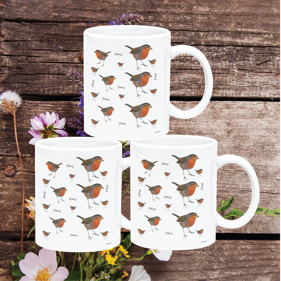 Robin White Mugs