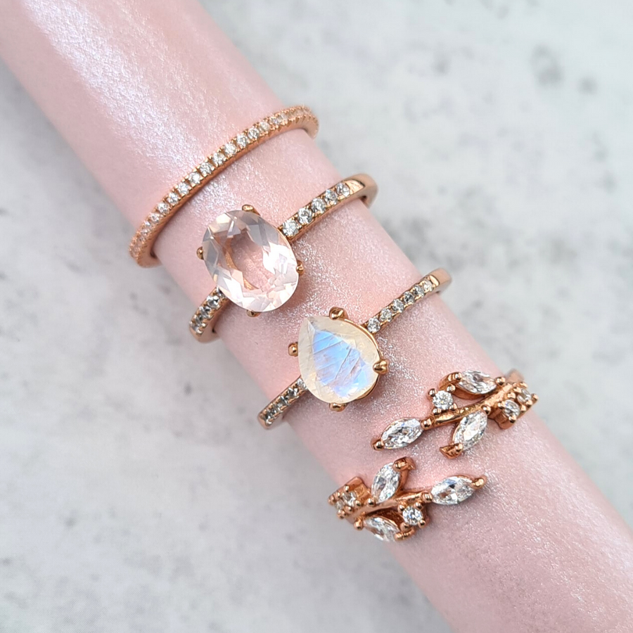 Thin Full Eternity Ring (1.2 mm) in Rose Gold