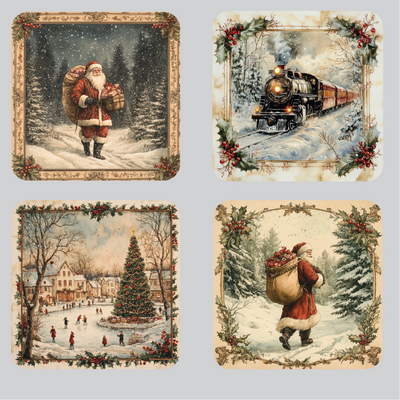 Victorian Set of 4 Coasters
