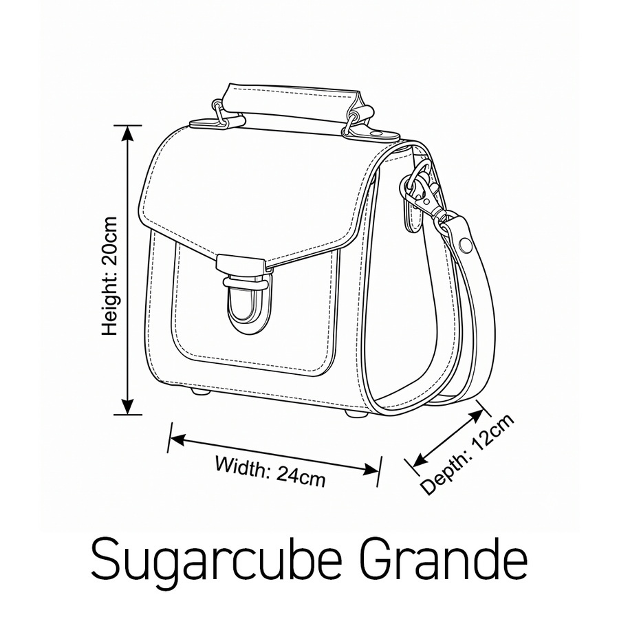 Executive Handmade Leather Sugarcube Grande - British Racing Green