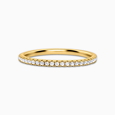 Thin Full Eternity Ring (1.2 mm) in Gold