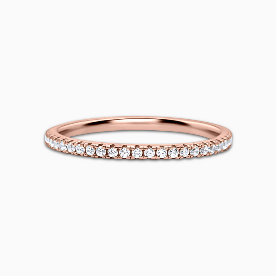 Thin Full Eternity Ring (1.2 mm) in Rose Gold
