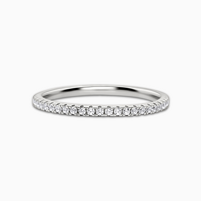 Thin Full Eternity Ring (1.2 mm) in Sterling Silver