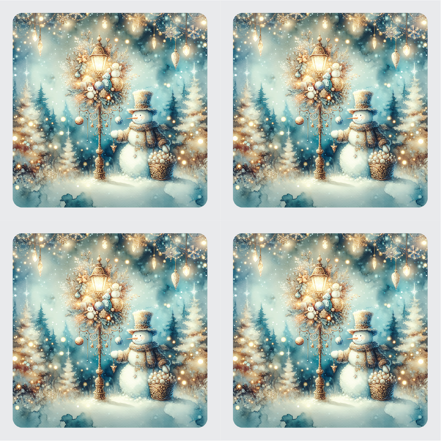 Nordic Snowman Set of 4 Table Mats