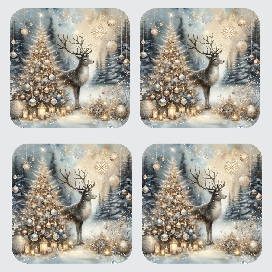 Blue Stag Traditional Coaster Set of 4