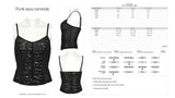 Punk Rave Zerah Fish Scale Mesh and Lace Camisole