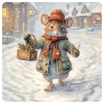Traditional Mouse Set of 4 Placemats