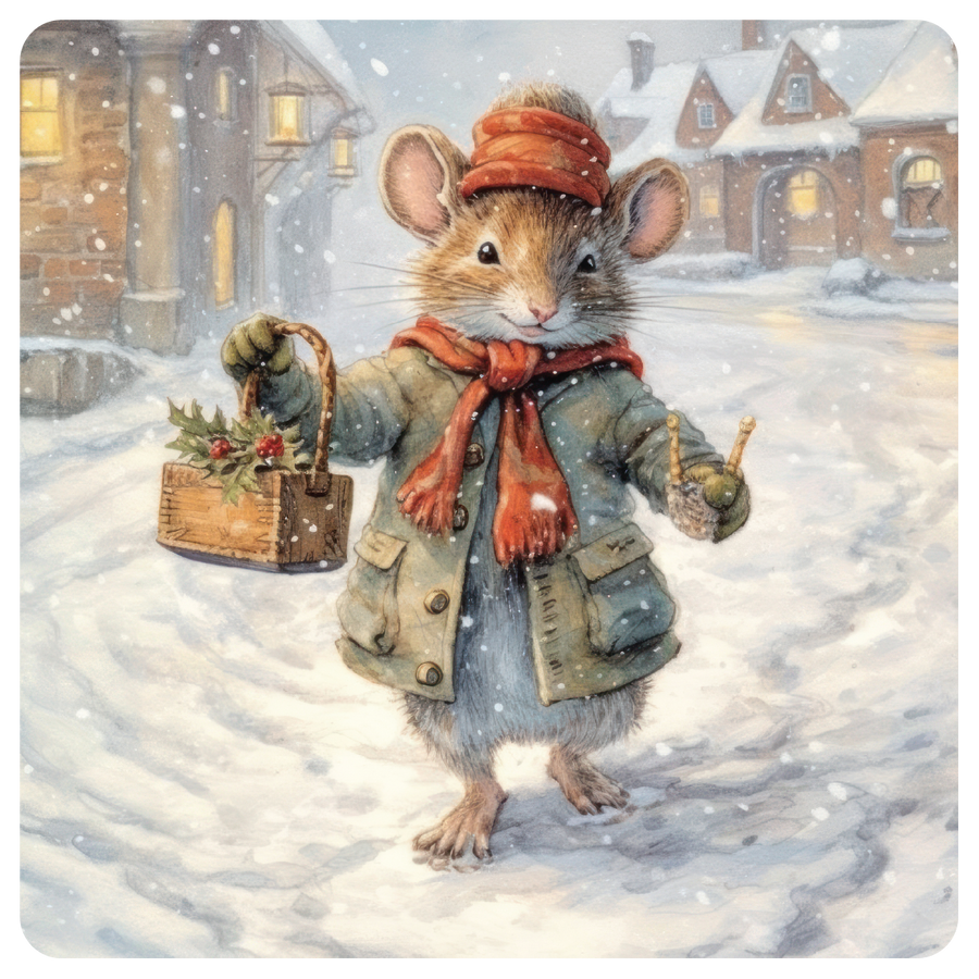 Traditional Mouse Set of 4 Placemats