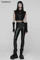 Punk Rave Ravenna Leggings - Black Prism Finish