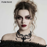 Punk Rave Steampunk Cross Necklace