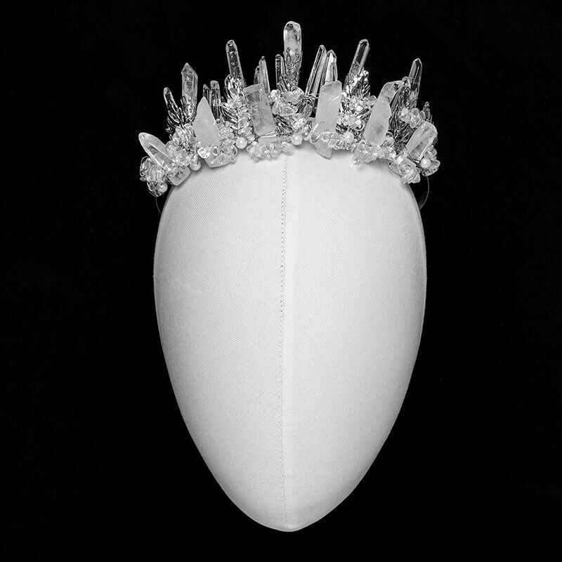 Punk Rave Gorgeous White Crystal Headband