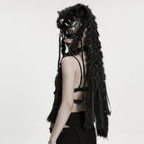Punk Rave Punk Fox Head Braided Hood