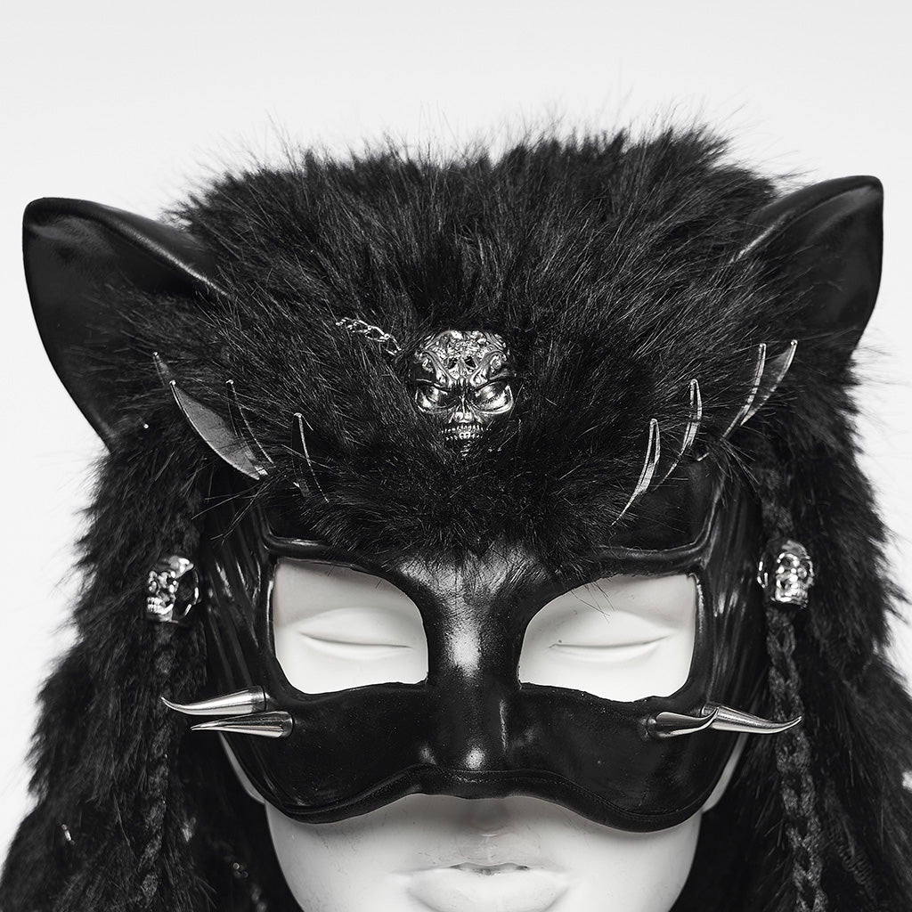 Punk Rave Punk Fox Head Braided Hood