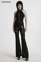 Punk Rave Kalliope Pleated Halter Neck Top