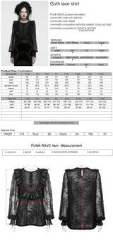 Punk Rave Demille Sequinned Lace Blouse