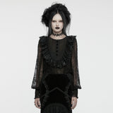 Punk Rave Demille Sequinned Lace Blouse
