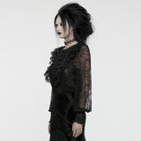 Punk Rave Demille Sequinned Lace Blouse