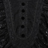 Punk Rave Demille Sequinned Lace Blouse