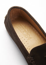 Women's Tasselled Driving Loafers, brown suede