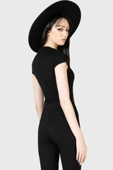 Killstar Xara Keyhole Strap Gothic Top